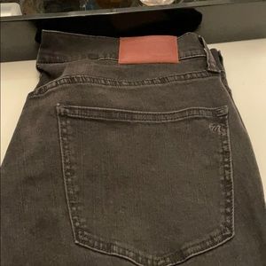 Madewell Black Wash High Riser Skinny Jeans